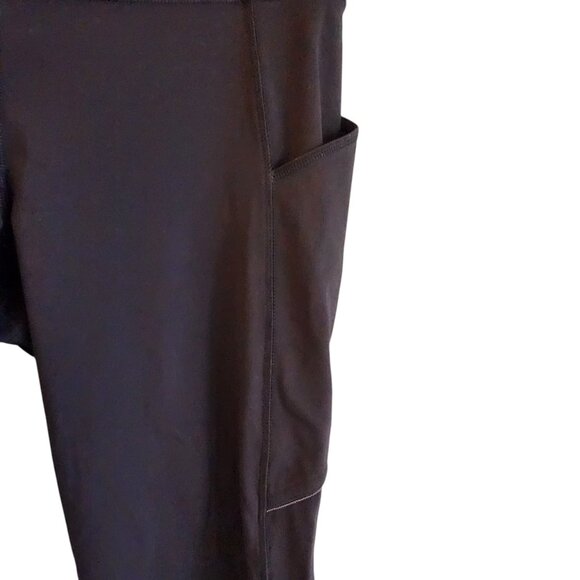 Lululemon Pants Women's Black 6 Leggings Run On Crop 21" Pockets - Picture 4 of 11